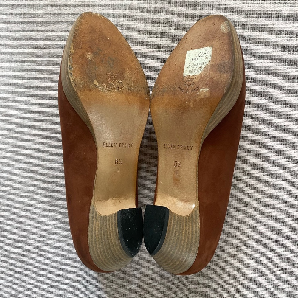 Ellen Tracy vintage burnt orange shoes. - Picture 9 of 9